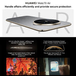 HUAWEI Mate 70 Air, 12GB+512GB, Side Fingerprint Identification, 7 inch HarmonyOS 5.1 Kirin 9020B, NFC, OTG, Not Support Google Play, 12GB+512GB
