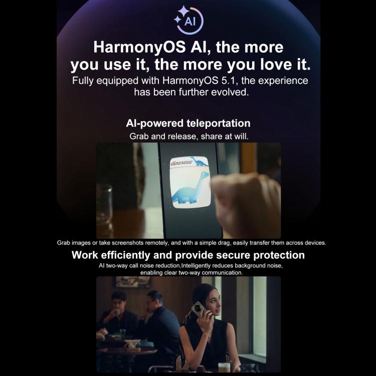 HUAWEI Mate 70 Air, 12GB+512GB, Side Fingerprint Identification, 7 inch HarmonyOS 5.1 Kirin 9020B, NFC, OTG, Not Support Google Play, 12GB+512GB