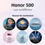 Honor 500, 16GB+512GB, Screen Fingerprint, 6.55 inch MagicOS 10.0 / Android 16 Snapdragon 8s Gen 4 Octa Core, Network: 5G, NFC, OTG, Honor 500, 16GB+512GB
