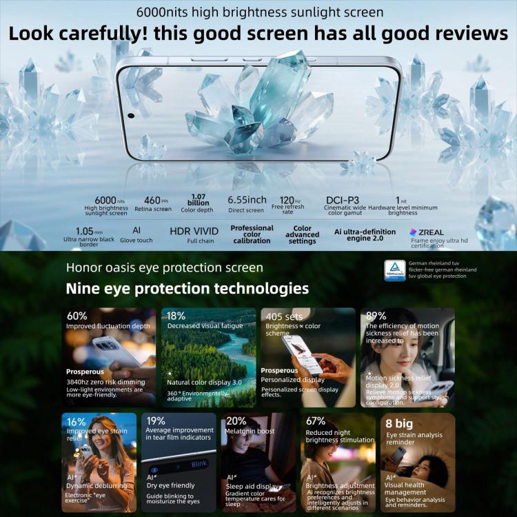 Honor 500 Pro, 12GB+256GB, Screen Fingerprint, 6.55 inch MagicOS 10.0 / Android 16 Snapdragon 8 Elite Gen 4 Octa Core, Network: 5G, NFC, OTG, Honor 500 Pro, 12GB+256GB