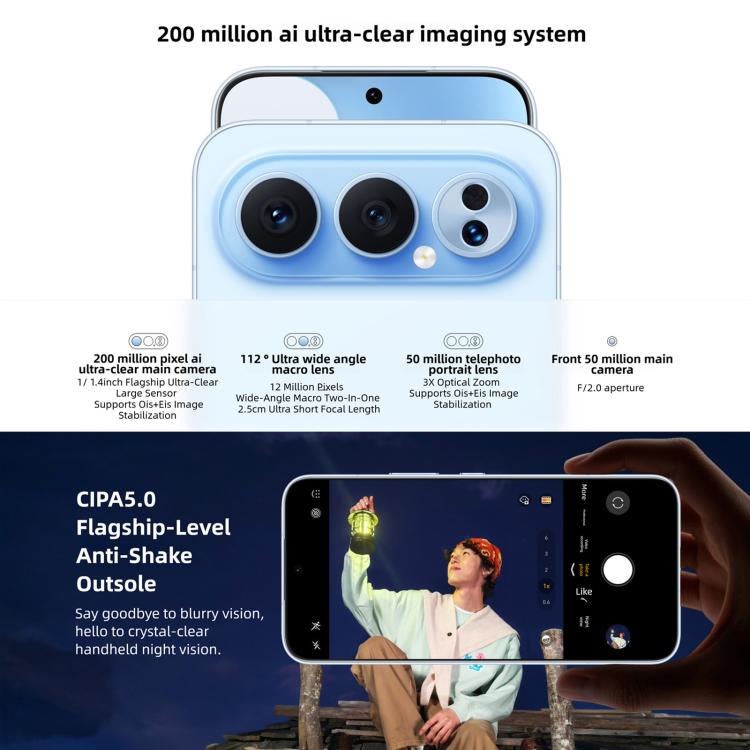 Honor 500 Pro, 12GB+256GB, Screen Fingerprint, 6.55 inch MagicOS 10.0 / Android 16 Snapdragon 8 Elite Gen 4 Octa Core, Network: 5G, NFC, OTG, Honor 500 Pro, 12GB+256GB