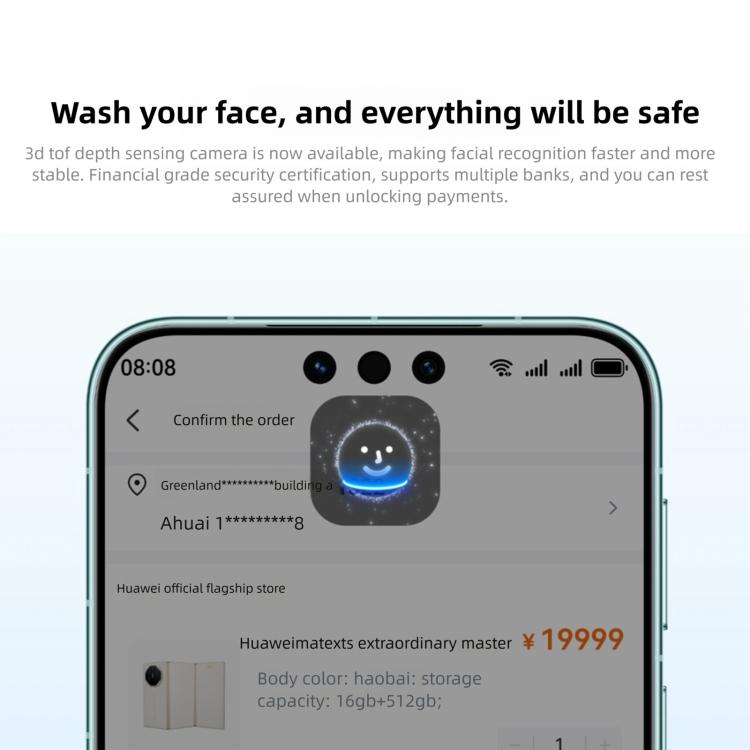 HUAWEI Mate 80, 12GB+512GB, Side Fingerprint Identification, 6.75 inch HarmonyOS 6.0 Kirin 9020, NFC, OTG, Not Support Google Play, 12GB+512GB