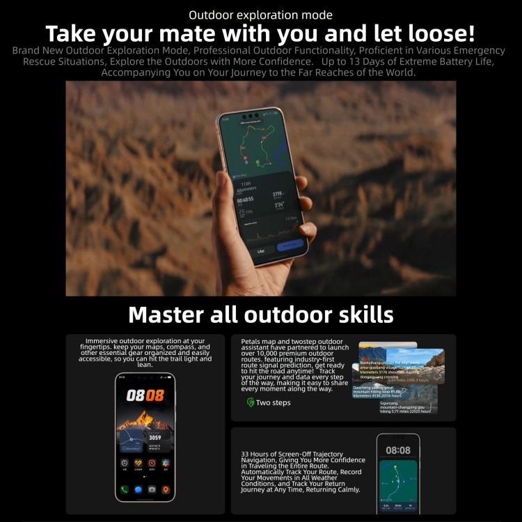 HUAWEI Mate 80 Pro, 12GB+512GB, Side Fingerprint Identification, 6.75 inch HarmonyOS 6.0 Kirin 9030, NFC, OTG, Not Support Google Play, 12GB+512GB