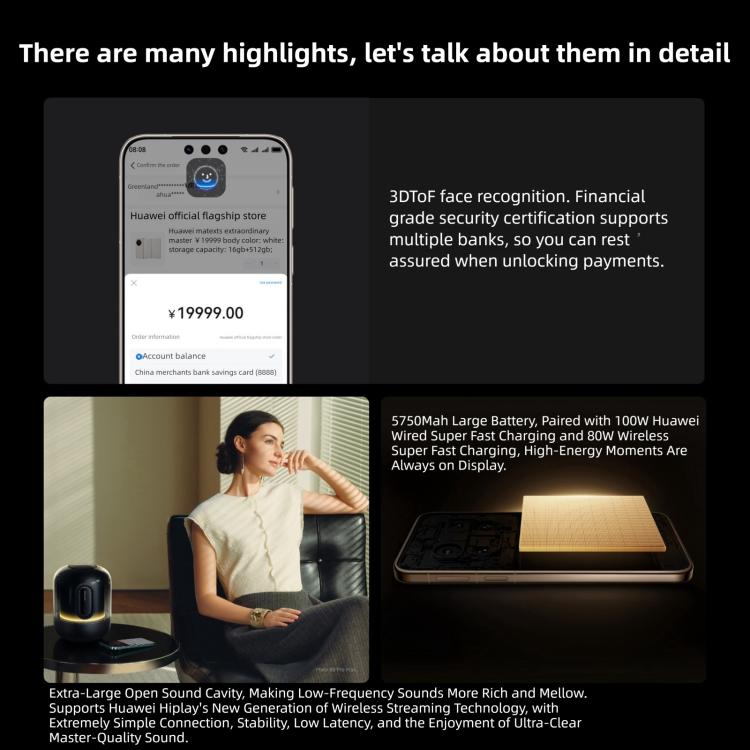 HUAWEI Mate 80 Pro, 16GB+512GB, Side Fingerprint Identification, 6.75 inch HarmonyOS 6.0 Kirin 9030, NFC, OTG, Not Support Google Play, 16GB+512GB