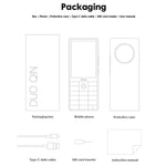 DUOQIN F25 Elder Keypad Smart Phone, 6GB+128GB, 3.54 inch Android 14 MTK8786 Octa-Core, Network: 4G