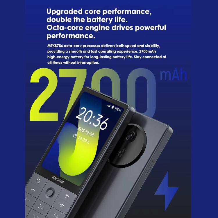 DUOQIN F25 Elder Keypad Smart Phone, 6GB+128GB, 3.54 inch Android 14 MTK8786 Octa-Core, Network: 4G