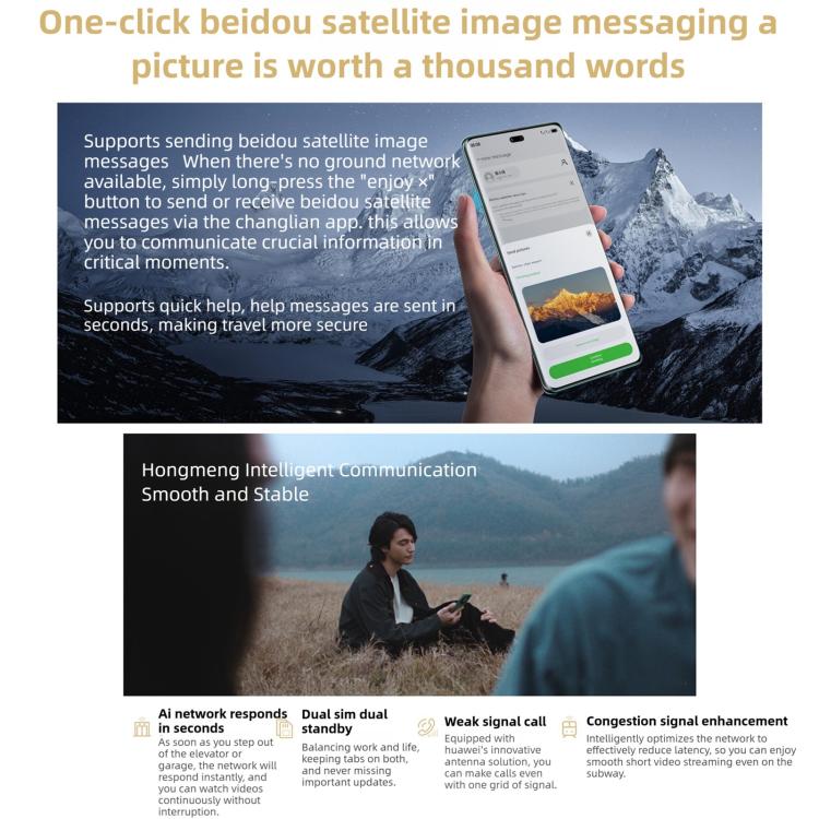 HUAWEI Enjoy 70X Premium Edition, 8GB+256GB, Screen Fingerprint, 6.78 inch HarmonyOS 4.2 Kirin 8000, Network: 4G, OTG, NFC, Not Support Google Play, 8GB+256GB