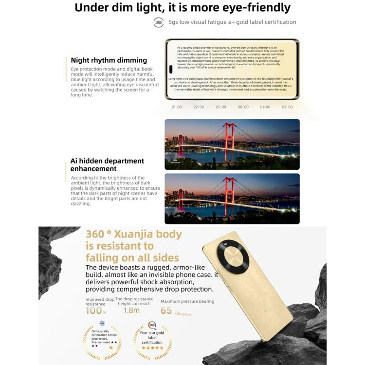 HUAWEI Enjoy 70X Premium Edition, 8GB+512GB, Screen Fingerprint, 6.78 inch HarmonyOS 4.2 Kirin 8000, Network: 4G, OTG, NFC, Not Support Google Play, 8GB+512GB