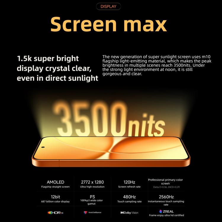 شاومي REDMI Turbo 5 Max، 12GB+512GB، شاشة 6.83 بوصة، Xiaomi HyperOS 3، Dimensity 9500s ثماني النواة، NFC، شبكة: 5G، 12GB+512GB