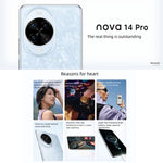 Huawei nova 14 Pro, 12 GB + 512 GB, seitlicher Fingerabdrucksensor, 6,78 Zoll, HarmonyOS 5.0, NFC, OTG, unterstützt Google Play nicht, 12 GB + 512 GB, nova 14 Pro, 12 GB + 512 GB