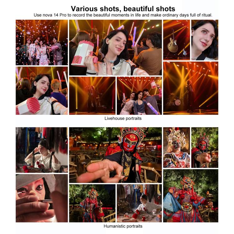 Huawei nova 14 Pro, 12 GB + 512 GB, seitlicher Fingerabdrucksensor, 6,78 Zoll, HarmonyOS 5.0, NFC, OTG, unterstützt Google Play nicht, 12 GB + 512 GB, nova 14 Pro, 12 GB + 512 GB