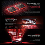 Oukitel WP300 Rugged Phone mit Smartwatch, 12 GB + 512 GB, 6,8 Zoll, Android 15, MediaTek Dimensity 7050 Octa-Core-Prozessor, NFC, OTG, 5G-Netzwerk