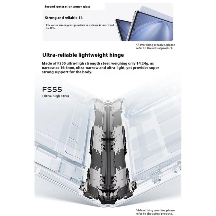 vivo X Fold5, 12 GB + 256 GB, 8,03 Zoll + 6,53 Zoll, Android 15 OriginOS 5, Snapdragon 8 Gen 3 Octa-Core, OTG, NFC, Netzwerk: 5G, 12 GB + 256 GB