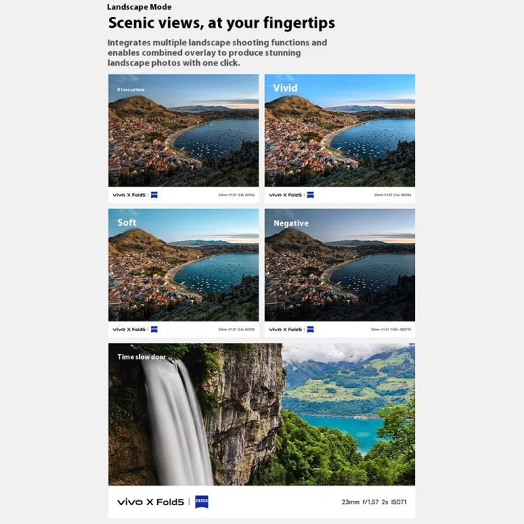 vivo X Fold5, 12 GB + 256 GB, 8,03 Zoll + 6,53 Zoll, Android 15 OriginOS 5, Snapdragon 8 Gen 3 Octa-Core, OTG, NFC, Netzwerk: 5G, 12 GB + 256 GB