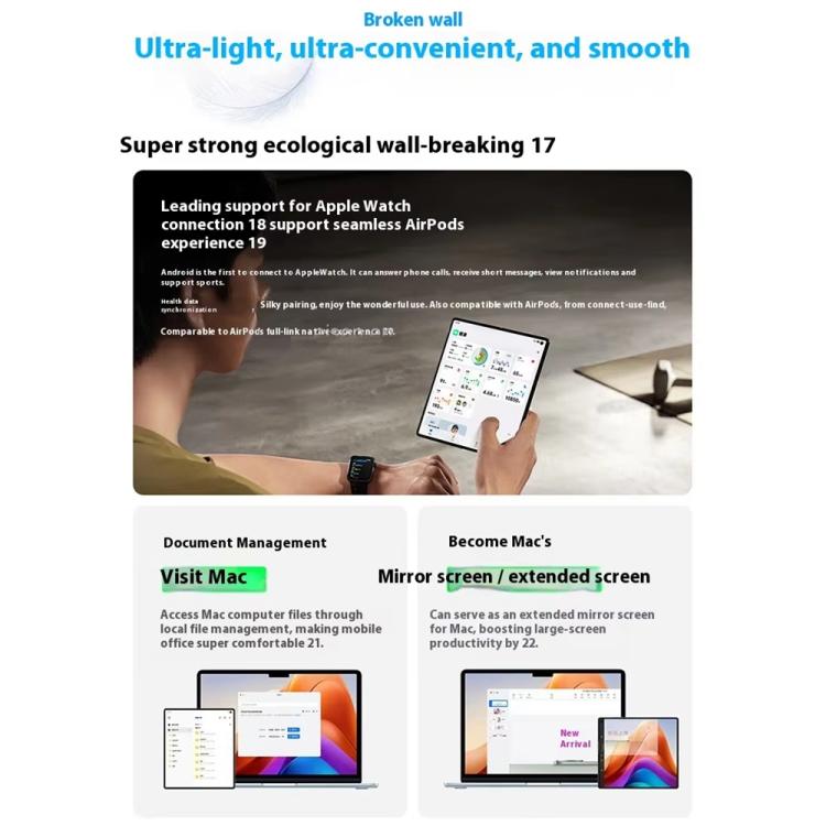 vivo X Fold5, 12 GB + 256 GB, 8,03 Zoll + 6,53 Zoll, Android 15 OriginOS 5, Snapdragon 8 Gen 3 Octa-Core, OTG, NFC, Netzwerk: 5G, 12 GB + 256 GB