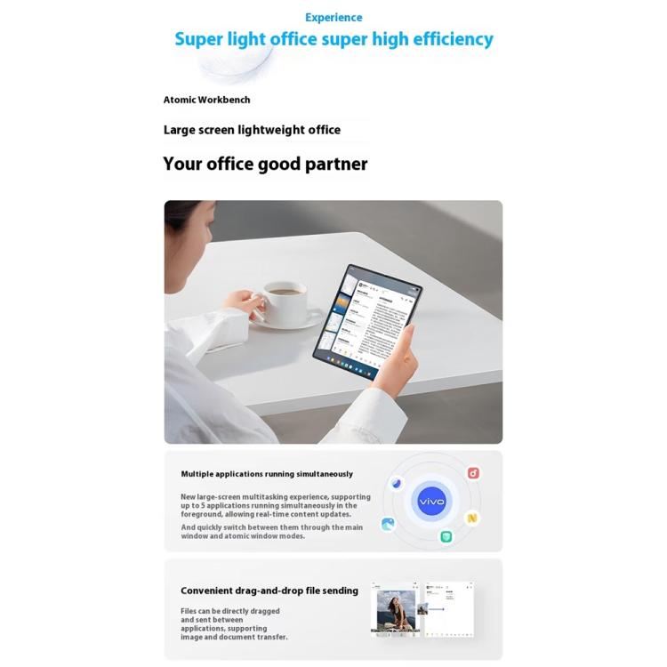 vivo X Fold5, 12 GB + 256 GB, 8,03 Zoll + 6,53 Zoll, Android 15 OriginOS 5, Snapdragon 8 Gen 3 Octa-Core, OTG, NFC, Netzwerk: 5G, 12 GB + 256 GB