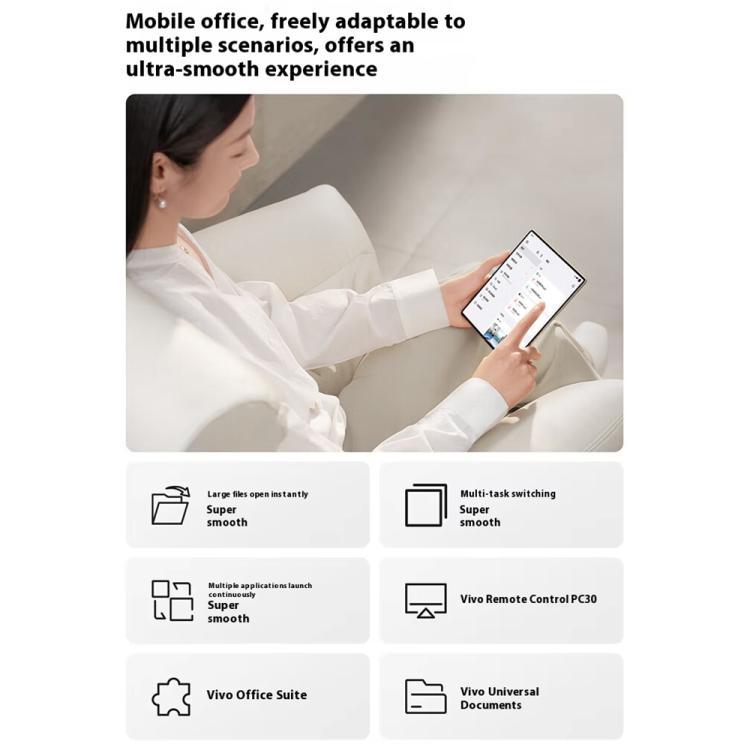 vivo X Fold5, 12 GB + 256 GB, 8,03 Zoll + 6,53 Zoll, Android 15 OriginOS 5, Snapdragon 8 Gen 3 Octa-Core, OTG, NFC, Netzwerk: 5G, 12 GB + 256 GB