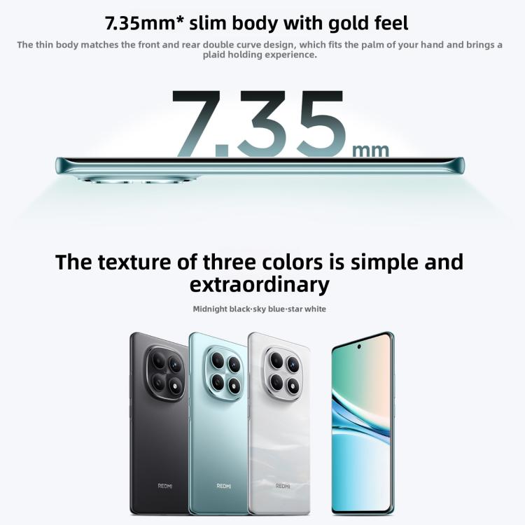 Xiaomi Redmi Note 15 5G, 8 GB + 128 GB, 6,77 Zoll, Xiaomi HyperOS 2, Snapdragon 6 Gen 3 Octa-Core-Prozessor, Netzwerk: 5G, 8 GB + 128 GB