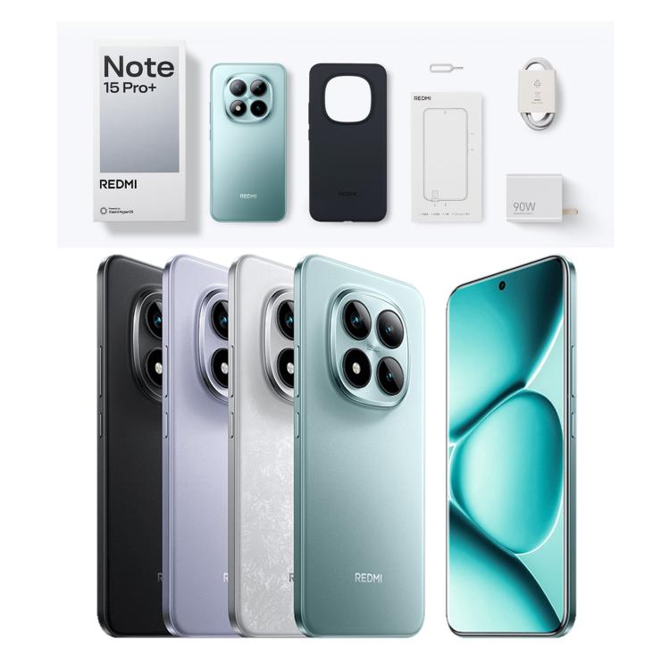 Xiaomi Redmi Note 15 Pro+ 5G, 12GB+512GB, 6.83 inch Xiaomi HyperOS 2 Snapdragon 7s Gen 4 Octa Core, Network: 5G, NFC, 12GB+512GB