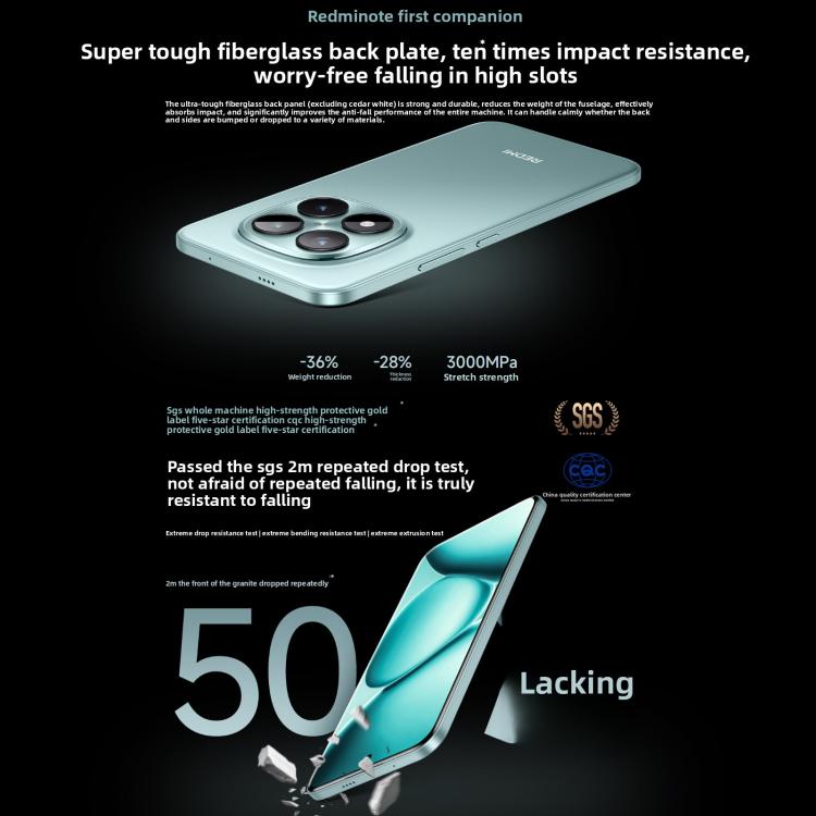 Xiaomi Redmi Note 15 Pro+ 5G, 16 GB + 512 GB, 6,83 Zoll Xiaomi HyperOS 2, Snapdragon 7s Gen 4 Octa-Core-Prozessor, Netzwerk: 5G, NFC, 16 GB + 512 GB