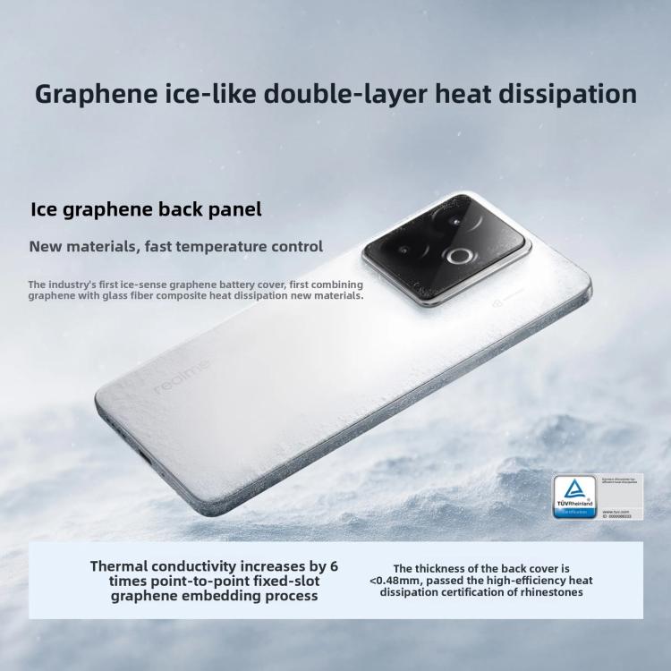 Realme GT7, 12 GB + 256 GB, 6,8 Zoll, Android 15 / Realme UI 6.0, MediaTek Dimensity 9400+ Octa-Core, NFC, 5G-Netzwerk, Google Play-Unterstützung, 12 GB + 512 GB