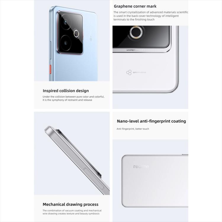 Realme GT7, 16 GB + 512 GB, 6,8 Zoll, Android 15 / Realme UI 6.0, MediaTek Dimensity 9400+ Octa-Core-Prozessor, NFC, 5G-Netzwerk, Google Play-Unterstützung, 16 GB + 512 GB