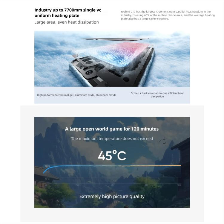 Realme GT7, 16 GB + 512 GB, 6,8 Zoll, Android 15 / Realme UI 6.0, MediaTek Dimensity 9400+ Octa-Core-Prozessor, NFC, 5G-Netzwerk, Google Play-Unterstützung, 16 GB + 512 GB