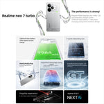 Realme Neo7 Turbo, 16 GB + 512 GB, 6,8 Zoll, Android 15 / Realme UI 6.0, MediaTek Dimensity 9400e Octa-Core-Prozessor, NFC, 5G-Netzwerk, Google Play-Unterstützung, 16 GB + 512 GB
