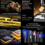 Blackview BL7000 Rugged Phone, 8 GB + 256 GB, 6,78 Zoll, Android 15, MediaTek Dimensity 6300 Octa-Core, Netzwerk: 5G, NFC, OTG