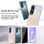 Triple Back Cameras, Screen Fingerprint Identification, 6.67 inch Magic UI 7.0 Qualcomm Snapdragon 8+ Gen1 Octa Core up to  3.0GHz, Network: 5G, OTG, NFC, Not Support Google Play, Honor 80 Pro Flat 5G, 12GB+256GB