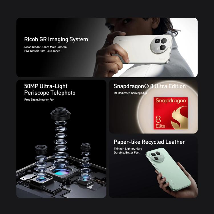 ريلمي GT8، 12 جيجابايت+256 جيجابايت، 6.79 بوصة Realme UI 7.0 أندرويد 16 سنابدراجون 8 إيليت ثماني النواة، NFC، OTG، شبكة: 5G، 12 جيجابايت+512 جيجابايت، ريلمي GT8، 12 جيجابايت+512 جيجابايت