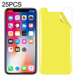 25 قطعة لحماية شاشة iPhone X / XS من الأمام بتغطية كاملة من TPU الناعم، لـ iPhone X / XS (25 قطعة)