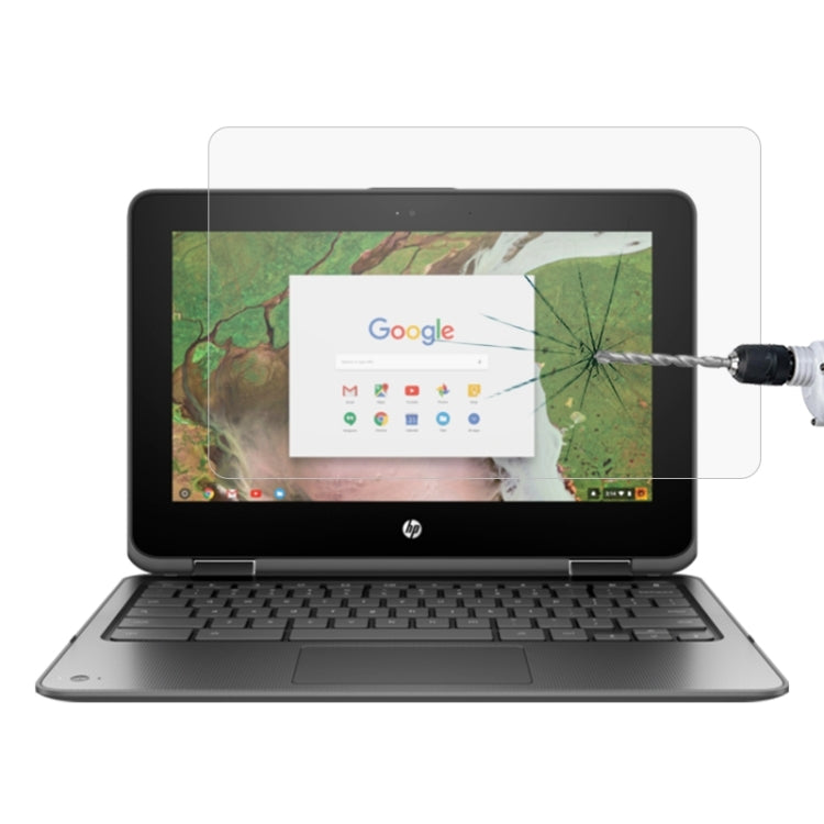 فيلم حماية شاشة لابتوب زجاج مقسّى عالي الدقة لجهاز HP Chromebook x360 11 G1 EE بقياس 11.6 بوصة، لجهاز HP Chromebook x360 11 G1 EE بقياس 11.6 بوصة