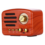 مكبر صوت راديو HiFi بلوتوث رجعي Angel MA-1500 مع ضوء LED ملون، يدعم USB وFM و3.5 مم AUX
