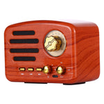 مكبر صوت راديو HiFi بلوتوث رجعي Angel MA-1500 مع ضوء LED ملون، يدعم USB وFM و3.5 مم AUX