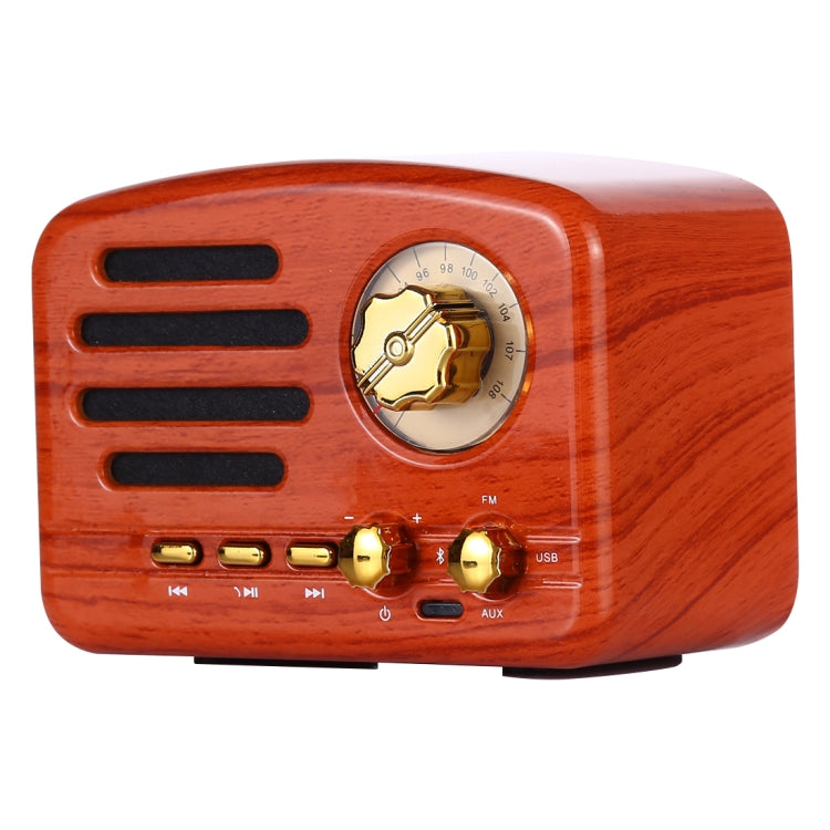 مكبر صوت راديو HiFi بلوتوث رجعي Angel MA-1500 مع ضوء LED ملون، يدعم USB وFM و3.5 مم AUX