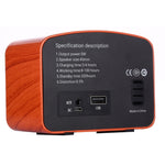 مكبر صوت راديو HiFi بلوتوث رجعي Angel MA-1500 مع ضوء LED ملون، يدعم USB وFM و3.5 مم AUX