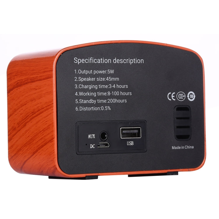 مكبر صوت راديو HiFi بلوتوث رجعي Angel MA-1500 مع ضوء LED ملون، يدعم USB وFM و3.5 مم AUX