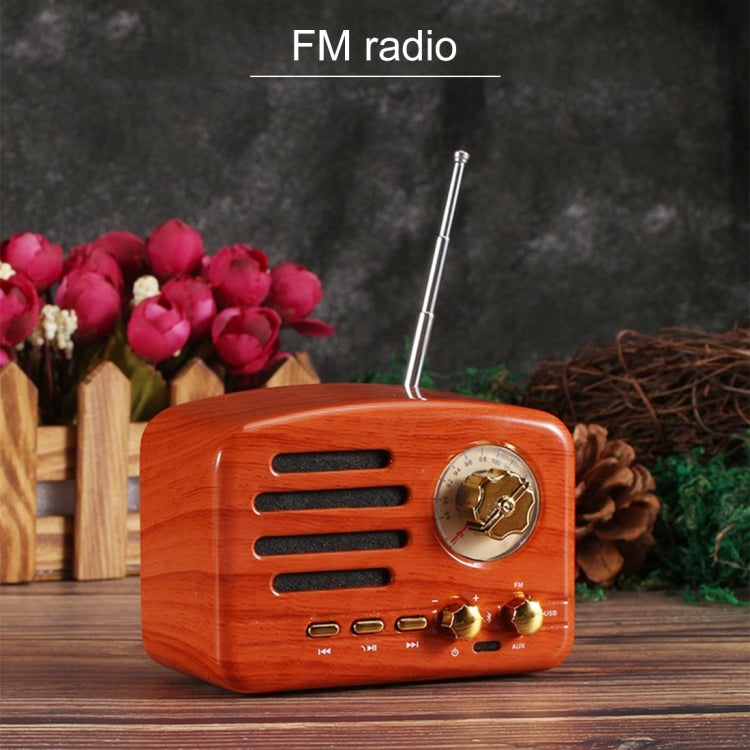 مكبر صوت راديو HiFi بلوتوث رجعي Angel MA-1500 مع ضوء LED ملون، يدعم USB وFM و3.5 مم AUX