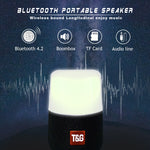 مكبر صوت ستيريو لاسلكي محمول T&G TG168 بتقنية Bluetooth V5.0 مع مقبض، ميكروفون مدمج، يدعم إضاءة LED متوهجة وبطاقة TF وقرص U ومدخل AUX وراديو FM، TG168