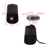 مكبر صوت ستيريو لاسلكي محمول T&G TG168 بتقنية Bluetooth V5.0 مع مقبض، ميكروفون مدمج، يدعم إضاءة LED متوهجة وبطاقة TF وقرص U ومدخل AUX وراديو FM، TG168