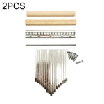 2 PCS 17 Tone Thumb Piano Keys Kalimba Pick Accessories Kit, 2 PCS 17 Tone