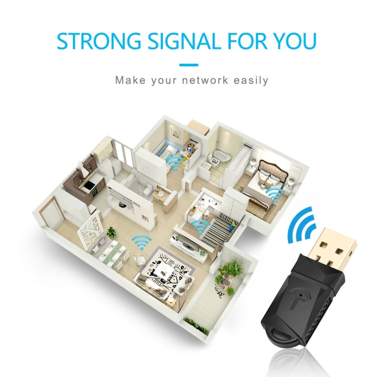 محول واي فاي USB لاسلكي Rocketek RT-WL3 بسرعة 300 ميجابت/ثانية 802.11 n/a/g