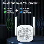 مكرر لاسلكي COMFAST CF-WR765AC بسرعة 1200 ميجابت في الثانية ثنائي النطاق مع هوائي خارجي، CF-WR765AC