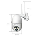 Q10 Outdoor Mobile Phone Remotely Rotate Wireless WiFi 10 Lights IR Night Vision HD Camera, Support Motion Detection Video / Alarm & Recording, UK Plug, Q10 IR Night Vision