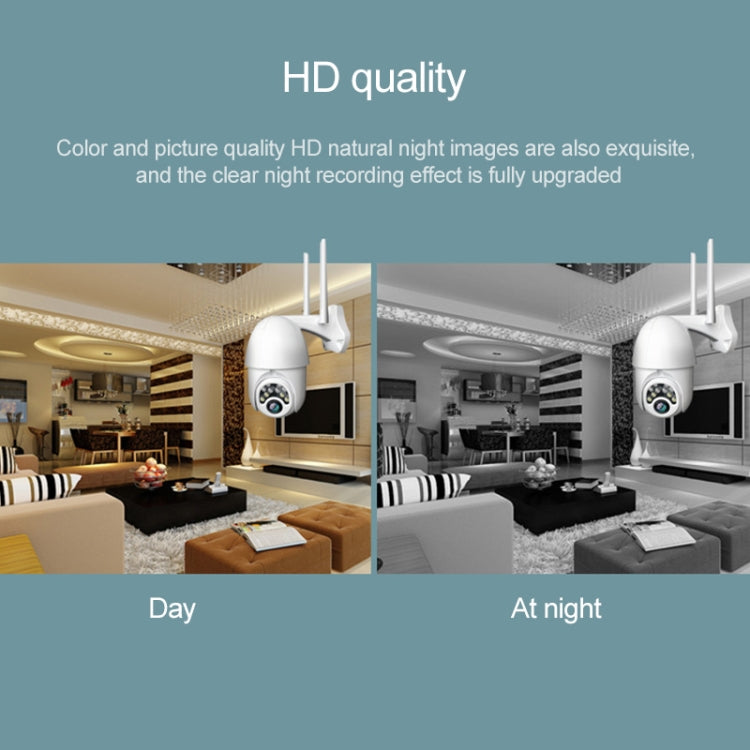 Q10 Outdoor Mobile Phone Remotely Rotate Wireless WiFi 10 Lights IR Night Vision HD Camera, Support Motion Detection Video / Alarm & Recording, UK Plug, Q10 IR Night Vision