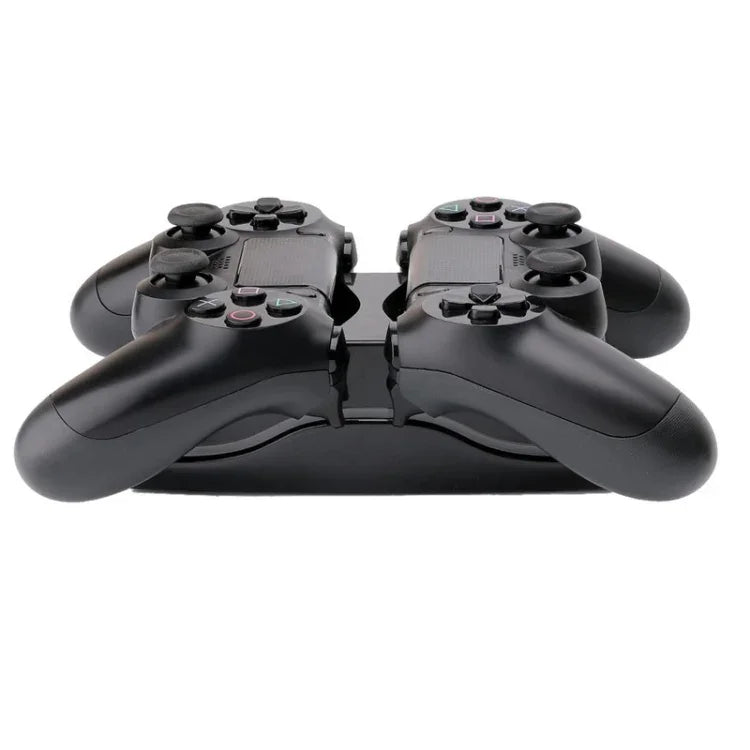 قاعدة شحن USB مزدوجة بشكل UFO خاص / حامل شحن جهاز التحكم لأجهزة PS4 بلايستيشن 4 مع أضواء LED متعددة الألوان، لـ PS