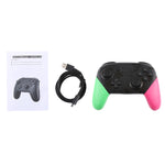Wireless Game Pro Controller With Screenshot Vibration Function for Nintendo Switch(Green Pink), For Nintendo-Switch (Green Pink)