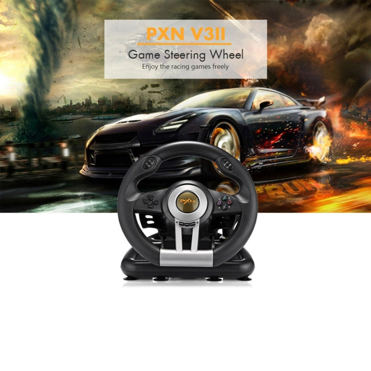 PXN-V3 Racing Game Steering Wheel for PC / PS3 / 4 / xbox one / switch, For PC / PS3 / 4 / xbox one / switch