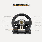 PXN-V3 Racing Game Steering Wheel for PC / PS3 / 4 / xbox one / switch, For PC / PS3 / 4 / xbox one / switch